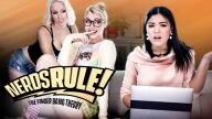 GirlsWay – Nerds Rule!: The Finger Bang Theory – Chloe Cherry, Kendra Spade, Aspen Romanoff